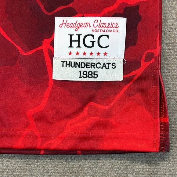 Thundercats Basketball Jersey Men's XL Red Lightning Headgear Classics NEW - Picture 4 of 13
